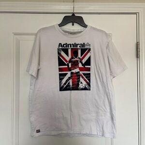 Official Admiral England Soccer White Shirt Youth Large